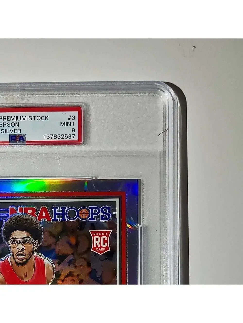 Scoot Henderson 2023 Panini Premium Stock NBA Hoops #3 Jumbo Refractor PSA 9